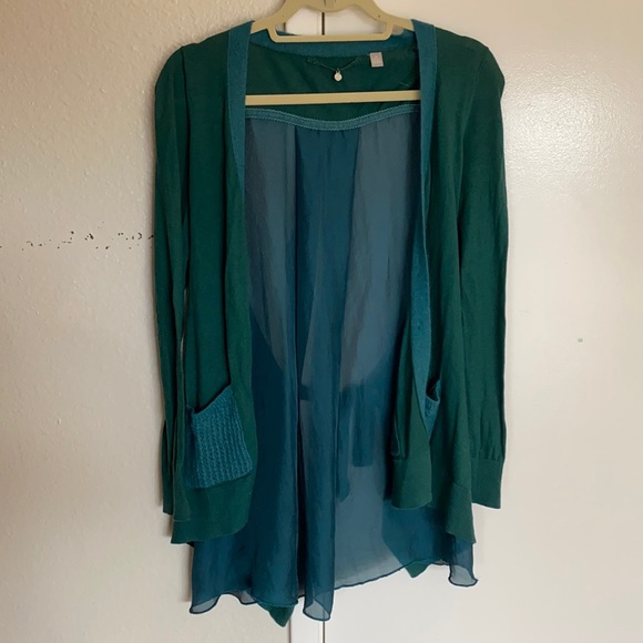 Anthropologie Sweaters - ANTHROPOLOGIE silky back button down cardigan